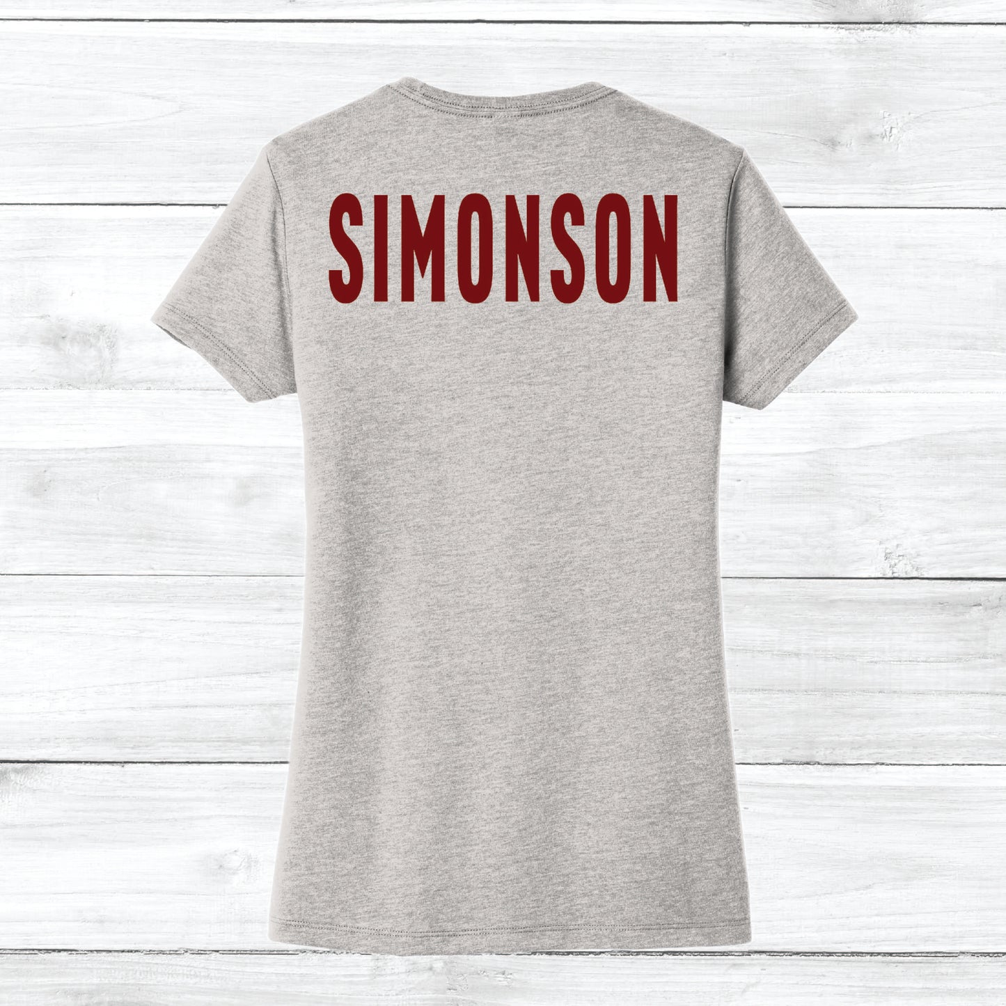 Jr. Bruins Heart Tee Custom Back Name (Women)