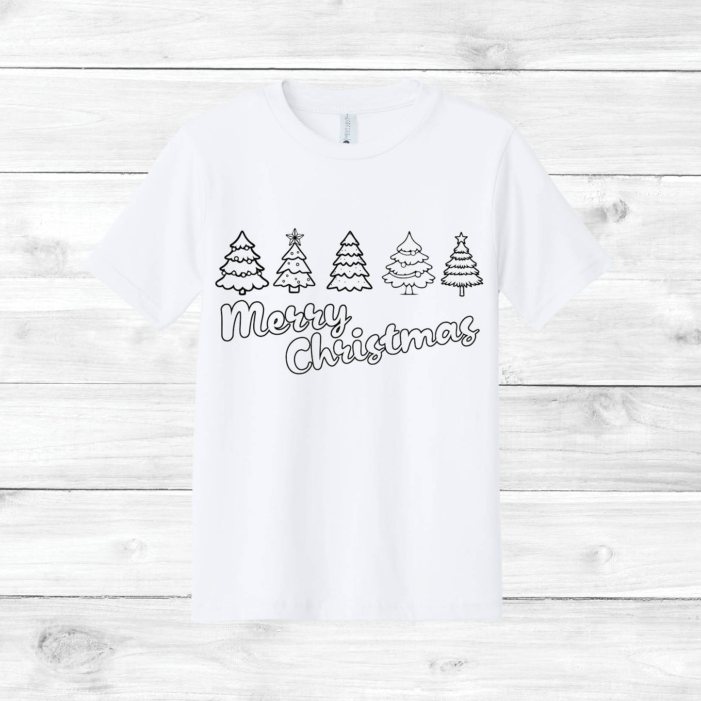 Christmas Trees Color Your Own
