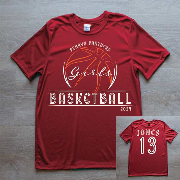 Girls Basketball Sport Tek Custom Name & Number (Youth)