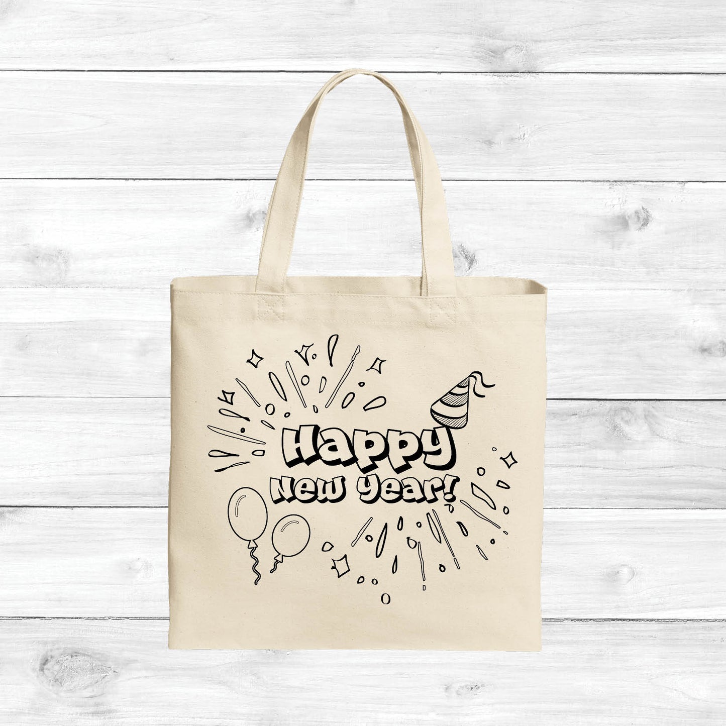 Happy New Year Color Your Own