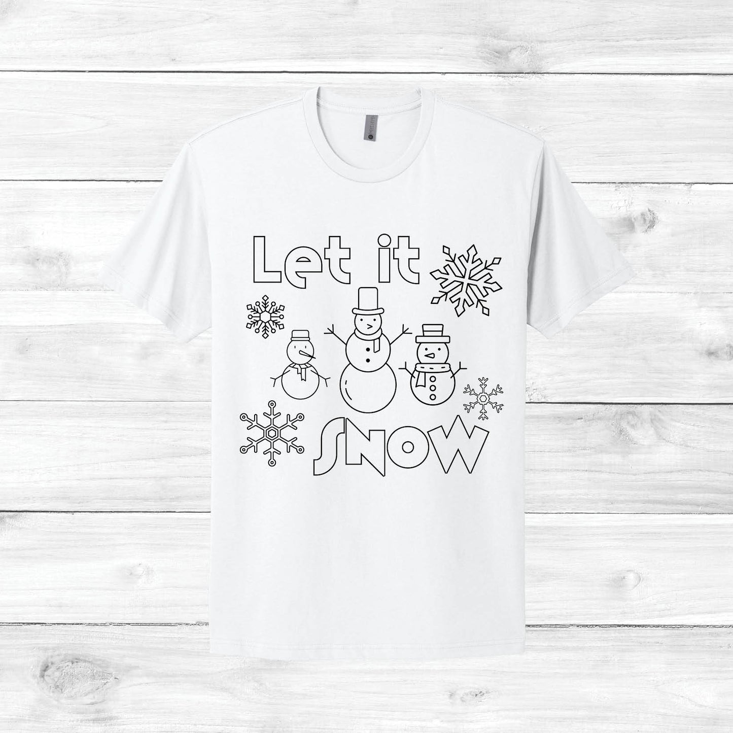 Let it Snow Color Your Own