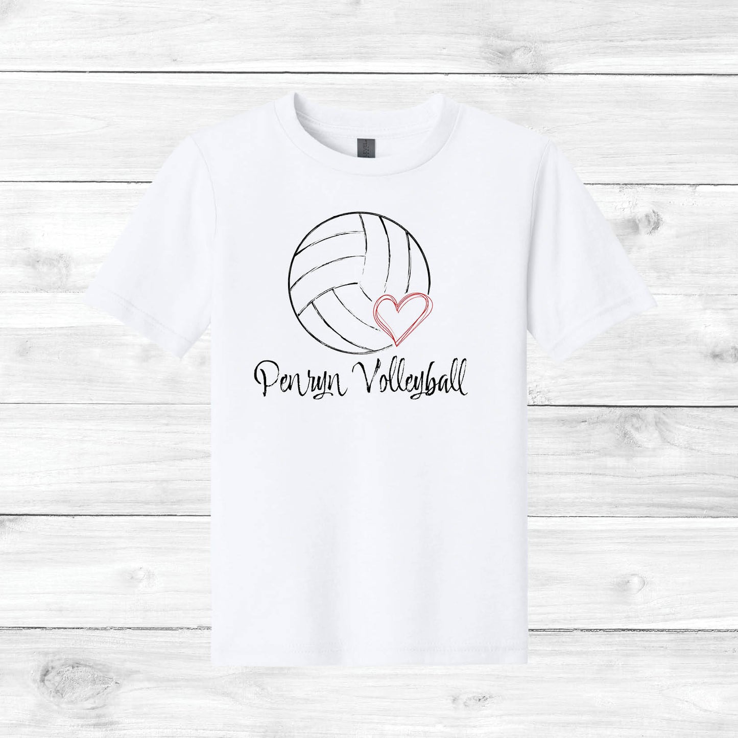 Girls Volleyball Tee Custom Name AND Number