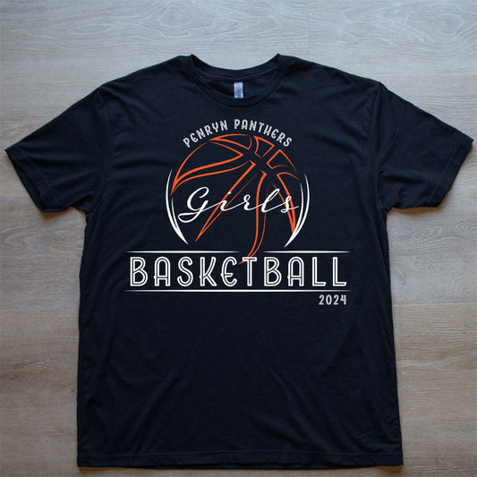 Girls Basketball Tee (Adult)