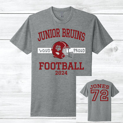 Jr. Bruins Tee Custom Name & Number (Adult)