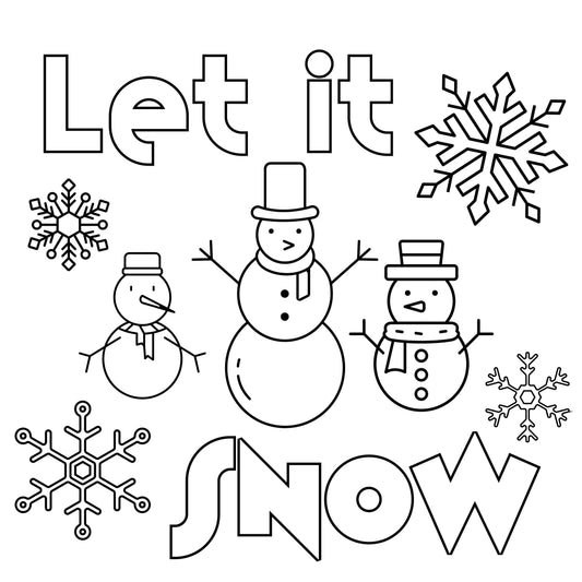 Let it Snow Color Your Own