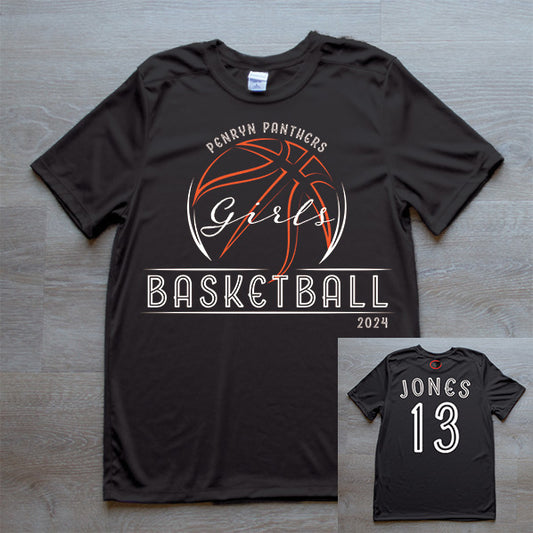 Girls Basketball Sport Tek Custom Name & Number (Youth)