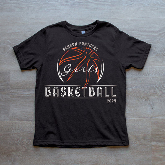 Girls Basketball Tee (Youth)