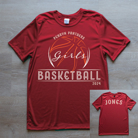 Girls Basketball Sport Tek Custom Name (Youth)