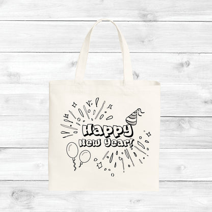 Happy New Year Color Your Own