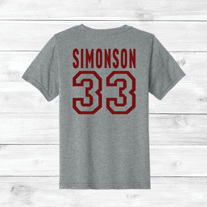 Jr. Bruins Tee Custom Name & Number (Youth)