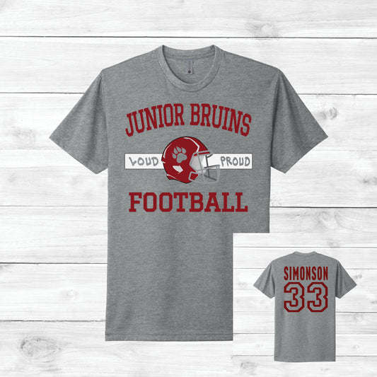 Jr. Bruins Tee Custom Name & Number (Adult)