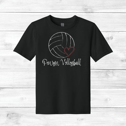 Girls Volleyball Tee Custom Name OR Number