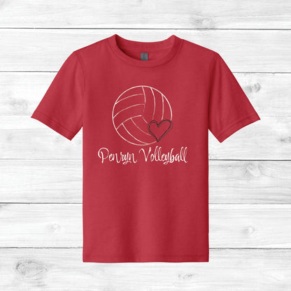 Girls Volleyball Tee Custom Name AND Number