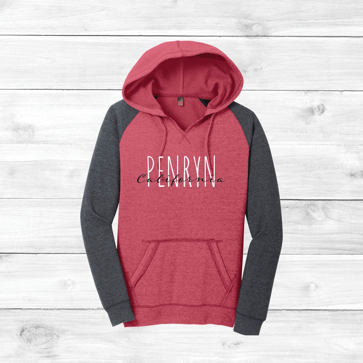 Penryn California Script Women's Raglan Sweatshirt