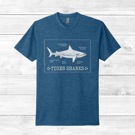 Tiger Sharks Tee (Unisex Adult)