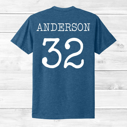 Tiger Sharks Tee Custom Name & Number (Unisex Adult)