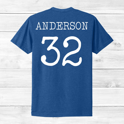Tiger Sharks Tee Custom Name & Number (Unisex Adult)